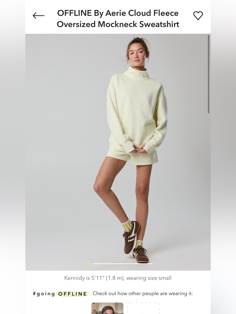 aerie Mock Neck Sweatshirt